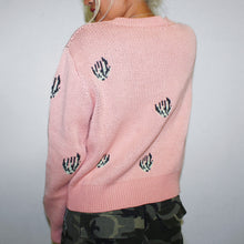 Cactus Print Knit Sweater