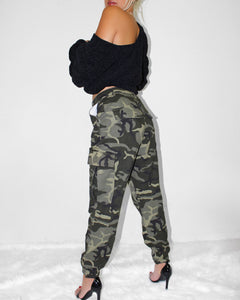 Camouflage High Waisted Jogger